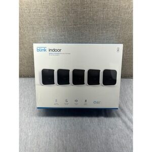 Blink Indoor 5 Camera System Batt. Powered HD Security Wireless White B086DKV1N2